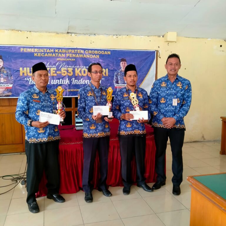 Meriahkan HUT KORPRI ke 53 MTs Negeri 3 Grobogan raih juara 2 badminton tingkat kecamatan Penawangan